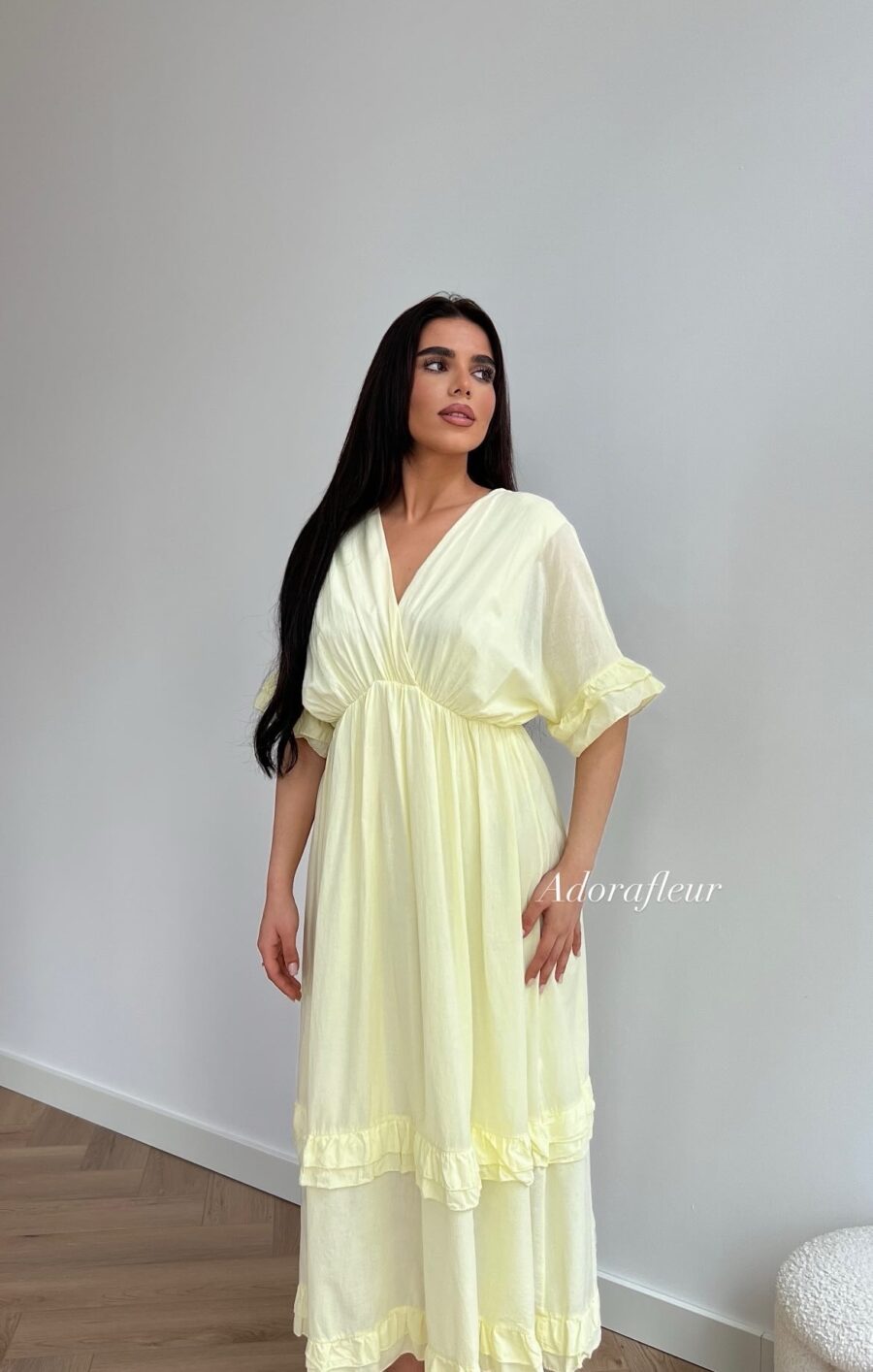 Mae cotton dress yellow