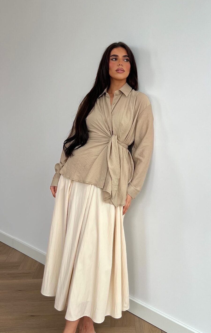 Afra blouse beige