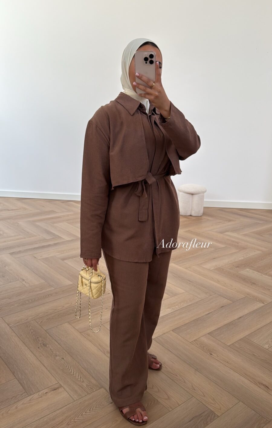 Cotton co-ord set chocolate