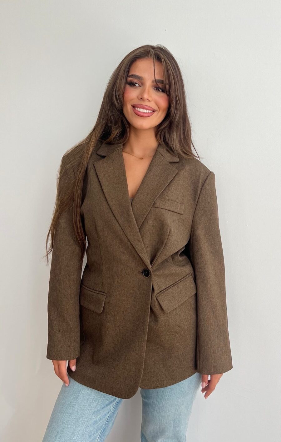 Fall blazer chocolate