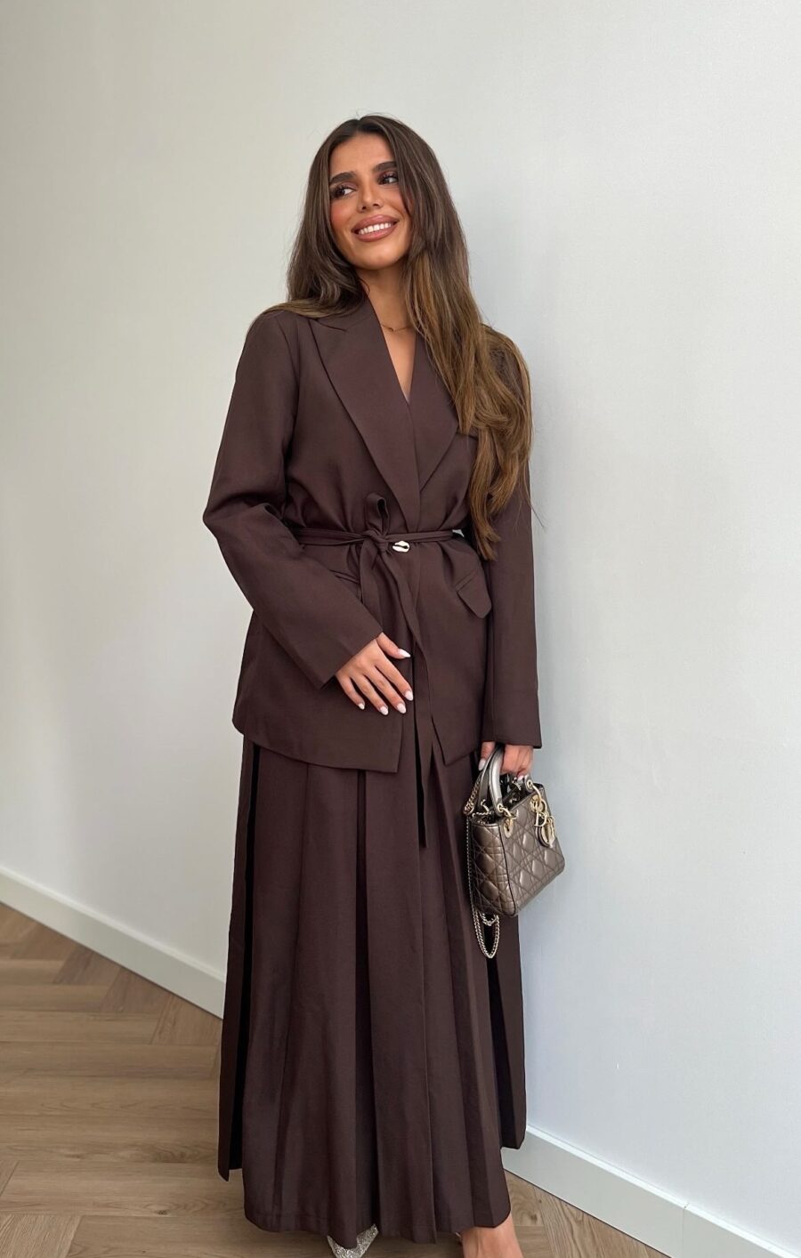 Aura blazer skirt set