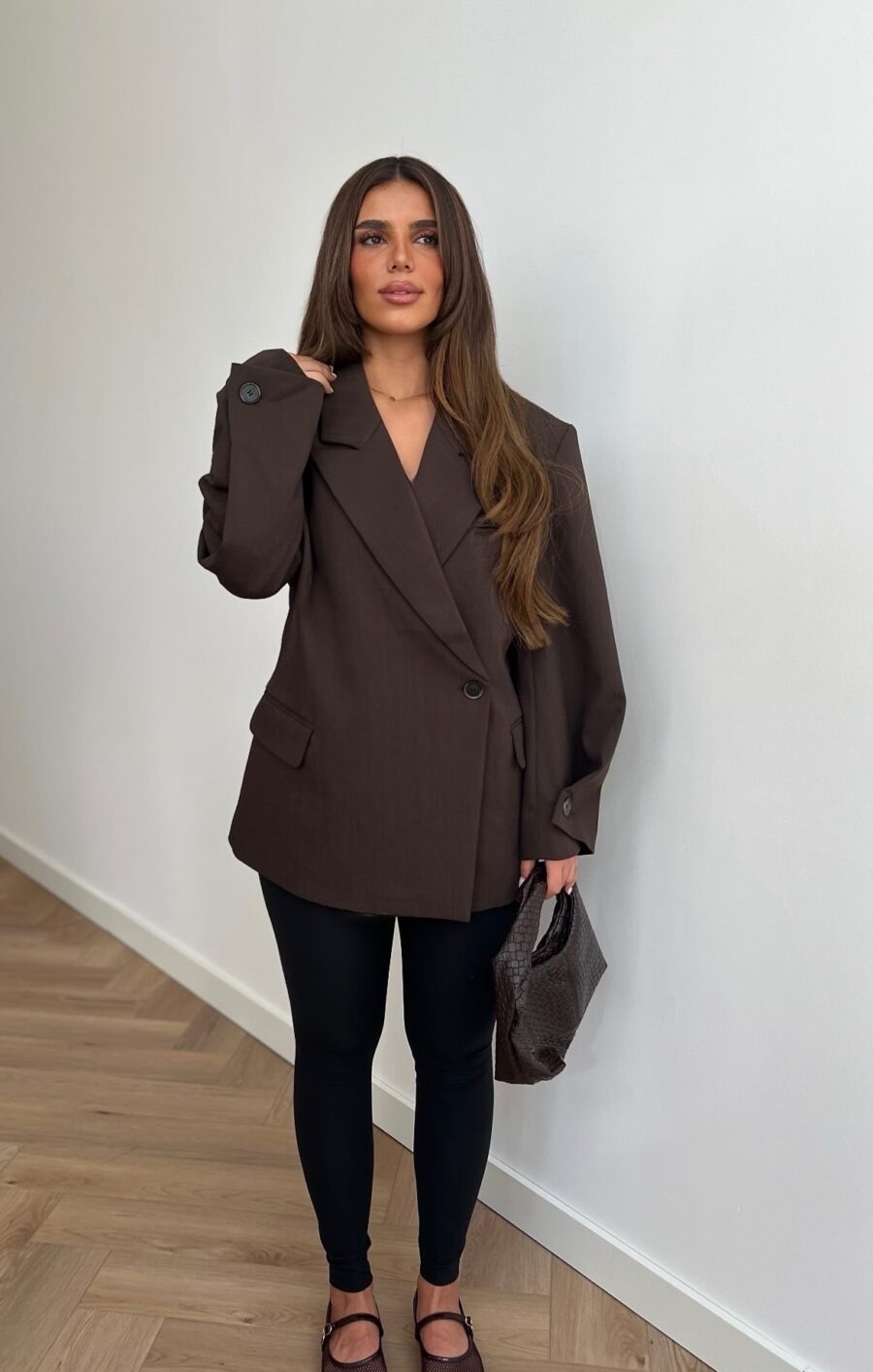 Brown oversized blazer