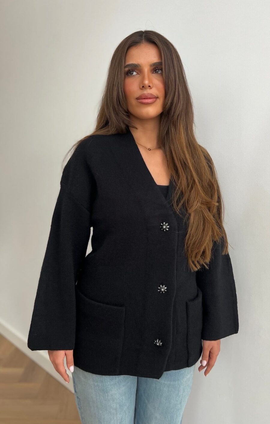 Stay cosy cardigan black