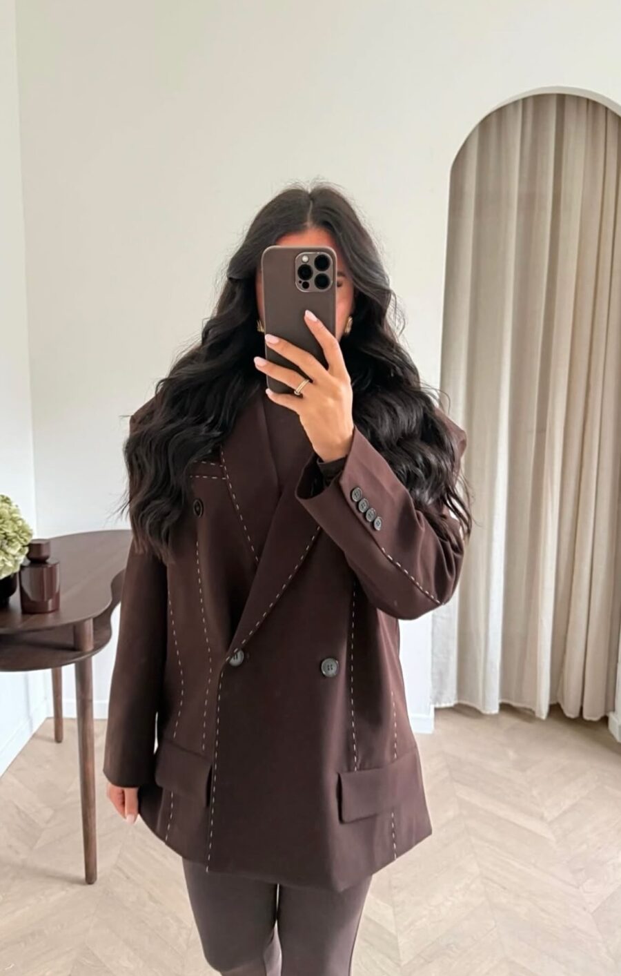 Zelia blazer chocolate