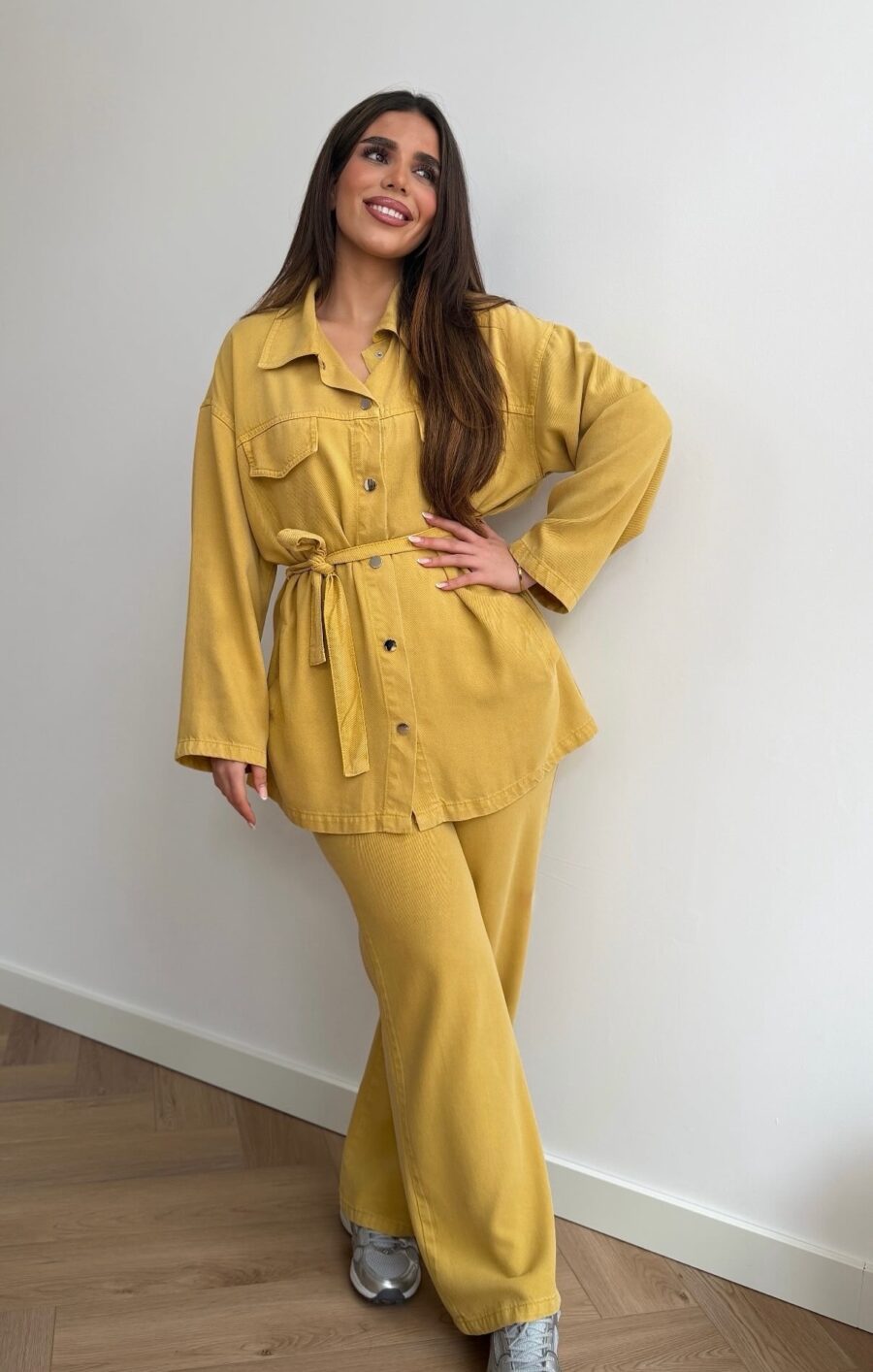 Tencel denim set lemon