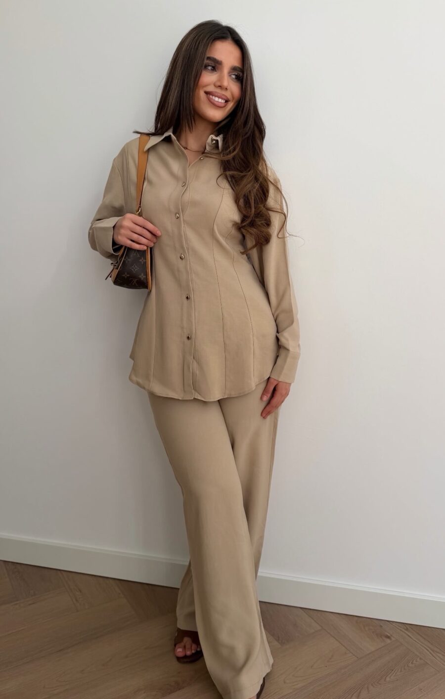 Rana fitted co-ord set taupe