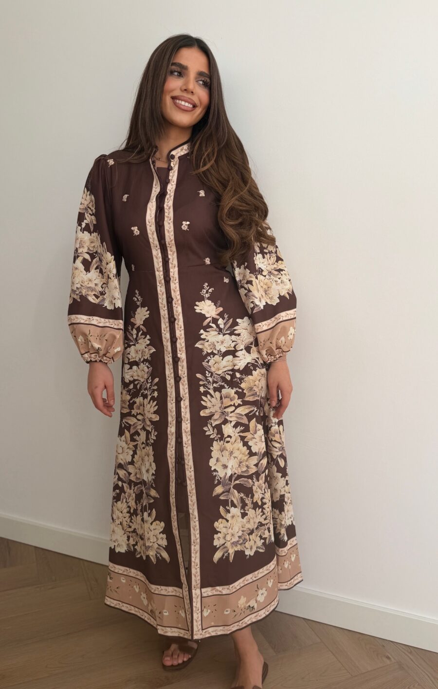 Sila dress brown