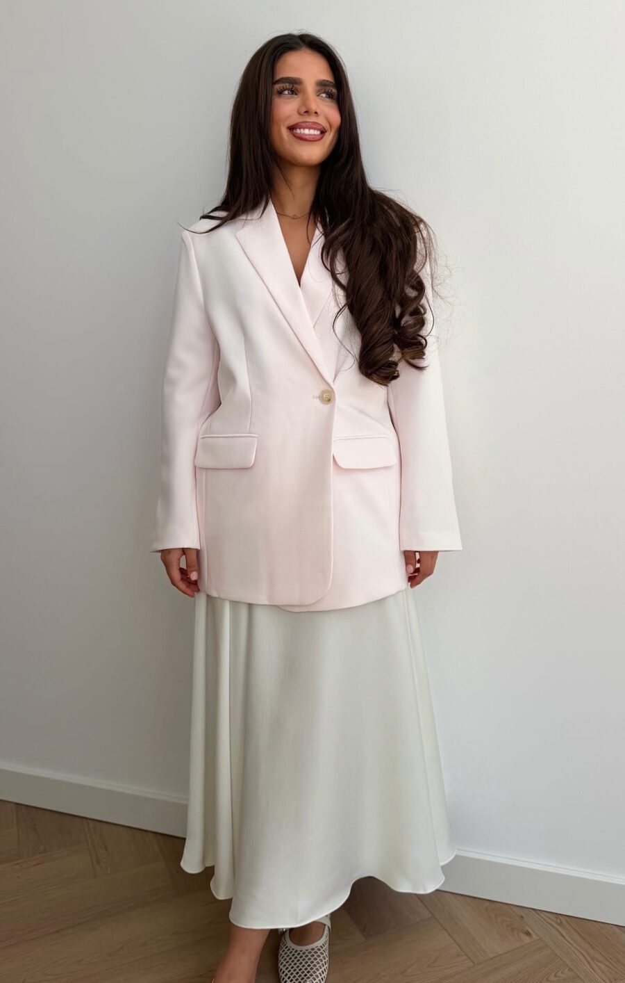 Blush blazer