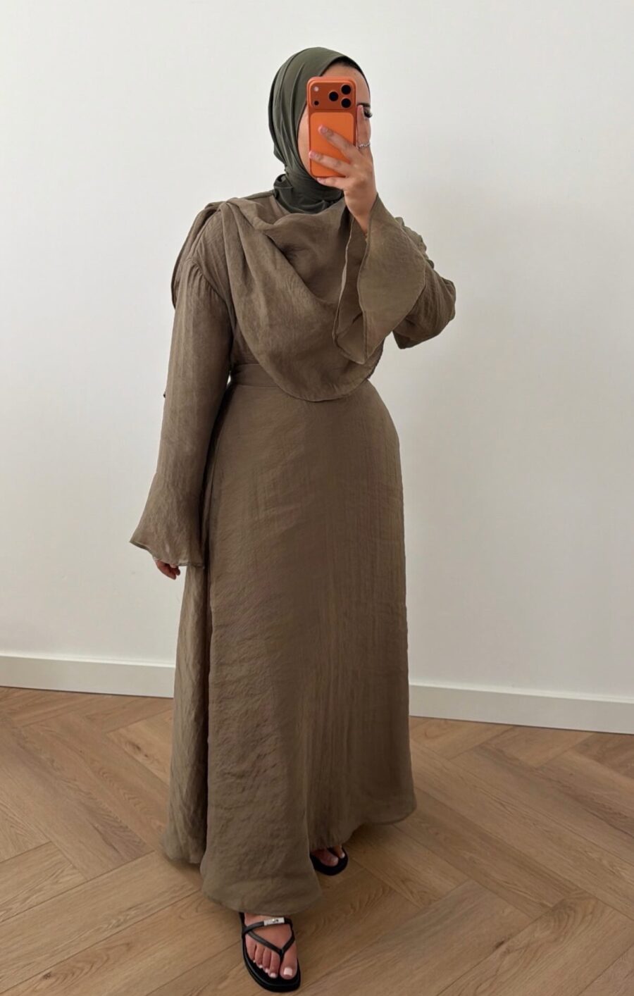 Cape skirt set khaki