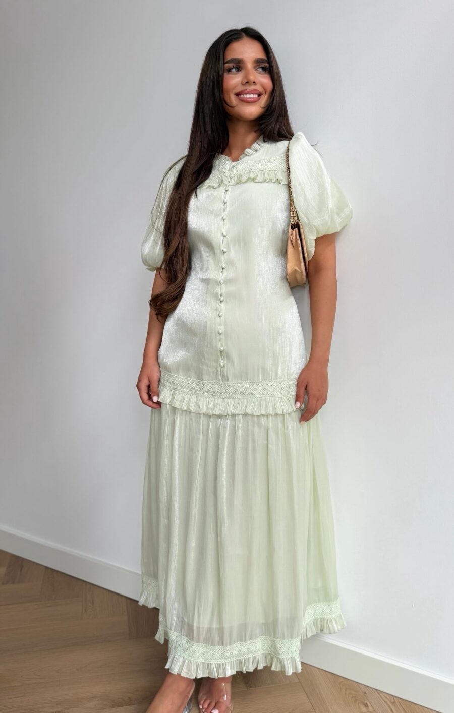 Serafina dress sagegreen